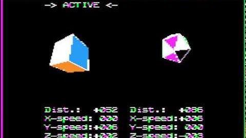 3D-Demo for the Apple ][ - Feature preview V.2.42