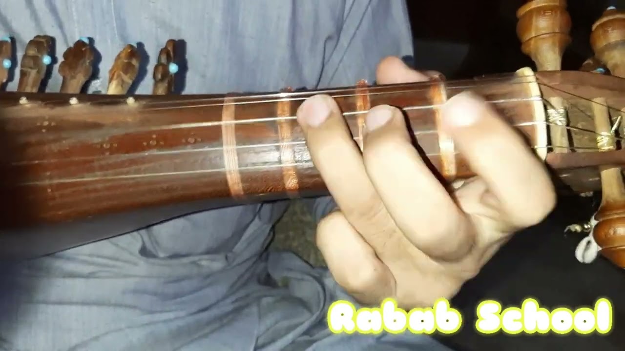 First Sargam in Rabab slow motion and as well as real time  for learners and beginners||afgan rabab