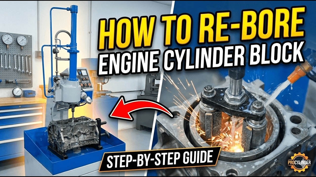 Worn Cylinder? Watch This Reboring & Honing Process