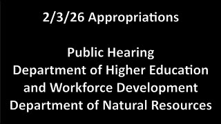 2/3/26 Appropriations