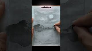 Rahasia Gambar Pemandangan Danau Malam 3D Cuma Modal Koin & Tisu!