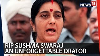 Remembering Sushma Swaraj Through Her Fiery Speeches | CRUX