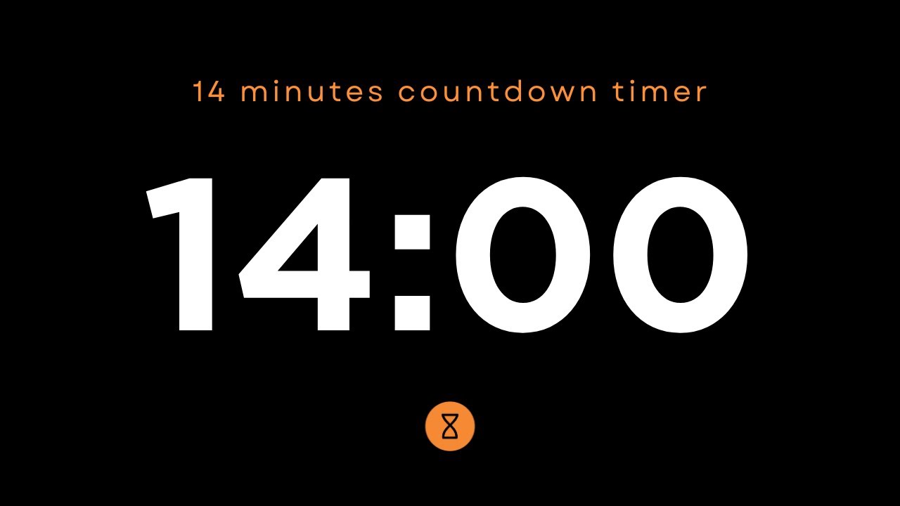 14 Minute Countdown Timer ⏳ - YouTube
