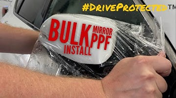 PT#1 - Bulk  PPF Install On Difficult Mirror