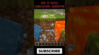 Minecraft Cobblestone Generator 🔥 Unlimited Stone Farm in 1 Minute! #shorts