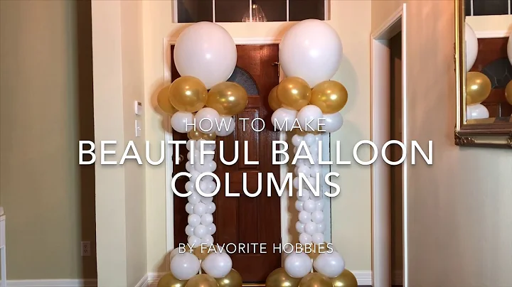 FLORAL DESIGNS & CRAFTS | #003 - BALLOON COLUMNS FOR WEDDING OR PARTY  #partyballoons #wedding