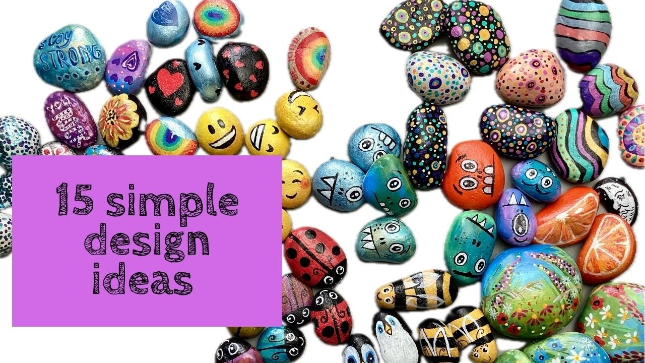 Kindness Rock painting for beginners | 15 simple design ideas to get you going
