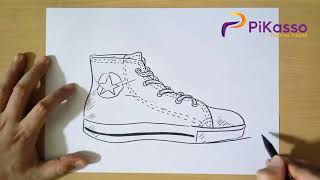 How to Draw Converse Shoe