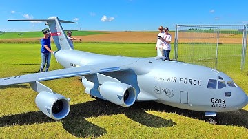 LARGEST C-17 GLOBEMASTER RC PLANE 149KG DEMONSTRATION FLIGHT
