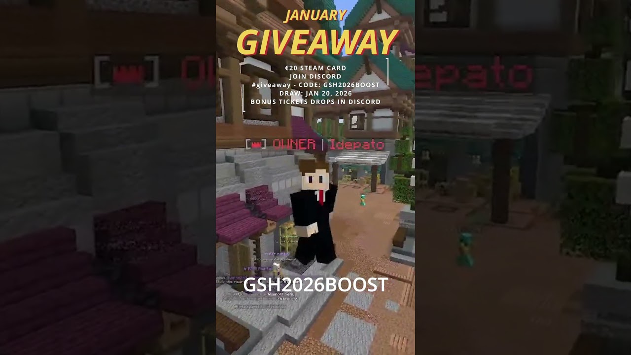 🎁 €20 Steam Giveaway! Join Discord + Code ✅ (Draw: Jan 20, 2026)  