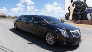 Cadillac Limousine - Forza Horizon 5 | Logitech g29 gameplay screenshot 3