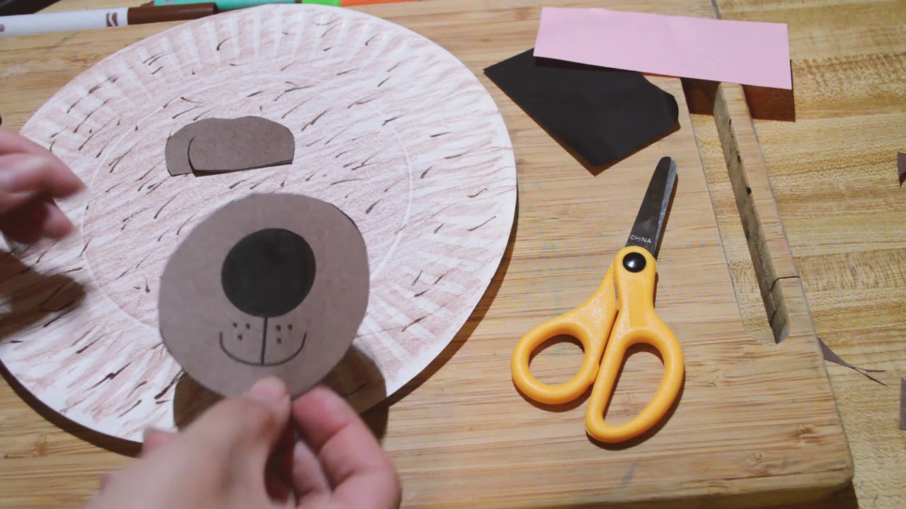 Brown Bear Paper Plate YouTube