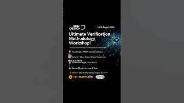 Verification Workshop In Just 2999/- #vlsi #semiconductorindustry #systemverilog #verilog #uvm