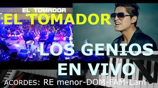 Video thumbnail of "LOS GENIOS EL TOMADOR EN VIVO Y CON INTRO MAS 😱🎹 Tutorial completo en TECLADO (MUEVE EL TOTO)"