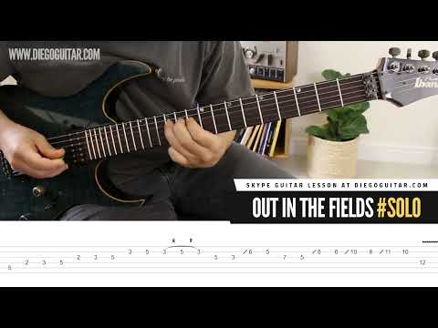 Gary Moore - Out In The Fields Guitar Solo + TAB | Diego Fonseca