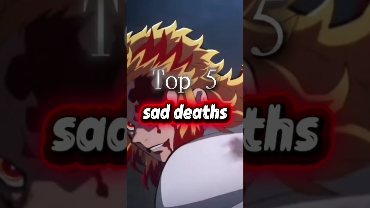 Anime ki top 5 sad deaths 💔 