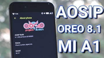 Official Android Open Source illusion Project Oreo 8.1 For Mi a1!!!!