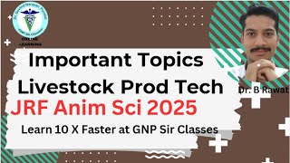 Jrf Animal Science 2025 Crack Lpt With Dr. B.m. Rawat Important Topics & Strategies