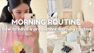 guide to a productive morning routine for teens 💫 morning routine tips