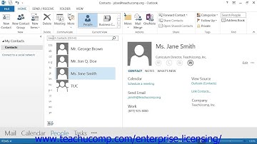 Microsoft Office Outlook Tutorial Making Contacts 2.8 Employee Group Training