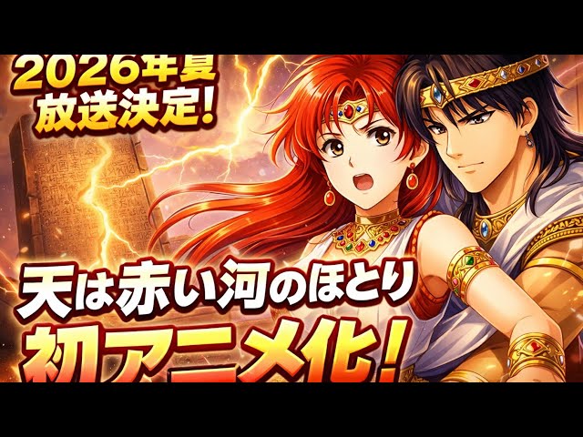 篠原千絵『天は赤い河のほとり』初アニメ化決定！2026年夏放送