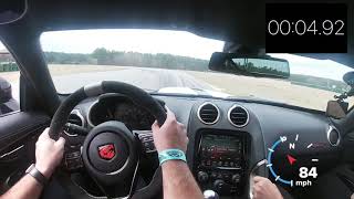 CMP production car lap record (1:35.6) in my Viper ACR