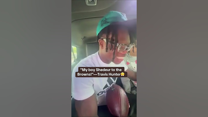 Travis Hunter celebrates Shedeur Sanders being drafted 🙌 (🎥 cubuffsfootball/TT)