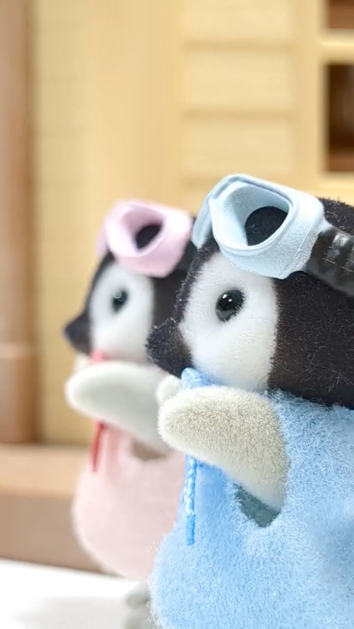 シルバニア】🥽ペンギン赤ちゃんのなかよしカートセット🛷〈公式