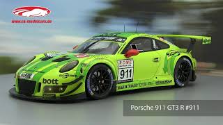 ck-modelcars-video: Porsche 911 GT3 R #911 Sieger VLN 1 Nürburgring 2018 Manthey Grello, Ixo