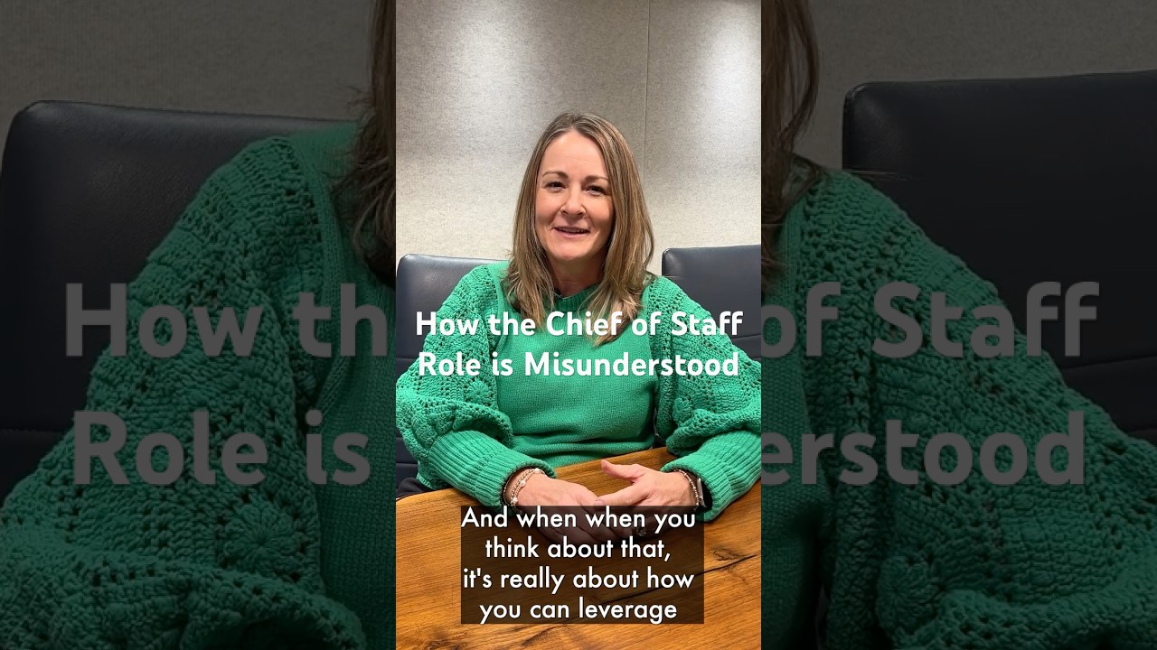 How the Chief of Staff Role is Misunderstood - Michelle Robinson