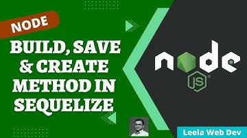 42. Insert data into mysql database with Build & Save method. Create method in Sequelize - NodeJS