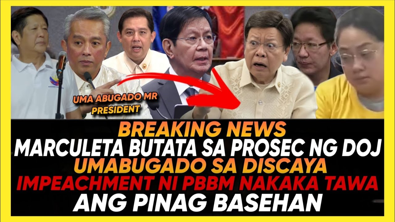 MARCULETA BUTATA TODO KAMPI SA DISCAYA PBBM IMPEACHMENT TINAWAN NI BNK