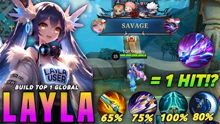 I FINALLY FOUND 1 HIT DELETE BUILD FOR LAYLA 💀 (pls try)!! - MLBB
