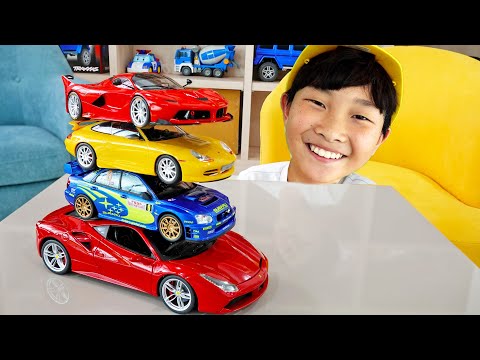 예준이의 자동차 장난감 조립놀이 게임 플레이 슈퍼카 슈퍼바이크 Super Car Toy Assembly