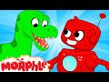 Robots vs Dinosaurs | Morphle & Orphle | My Magic Pet Morphle | Cartoons for Kids | @Morphle TV