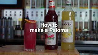 How To Make A Paloma with MONIN Cloudy Lemonade Concentrate
