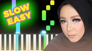 Melly Goeslaw - Bunda - SLOW EASY Piano TUTORIAL by Piano Fun Play