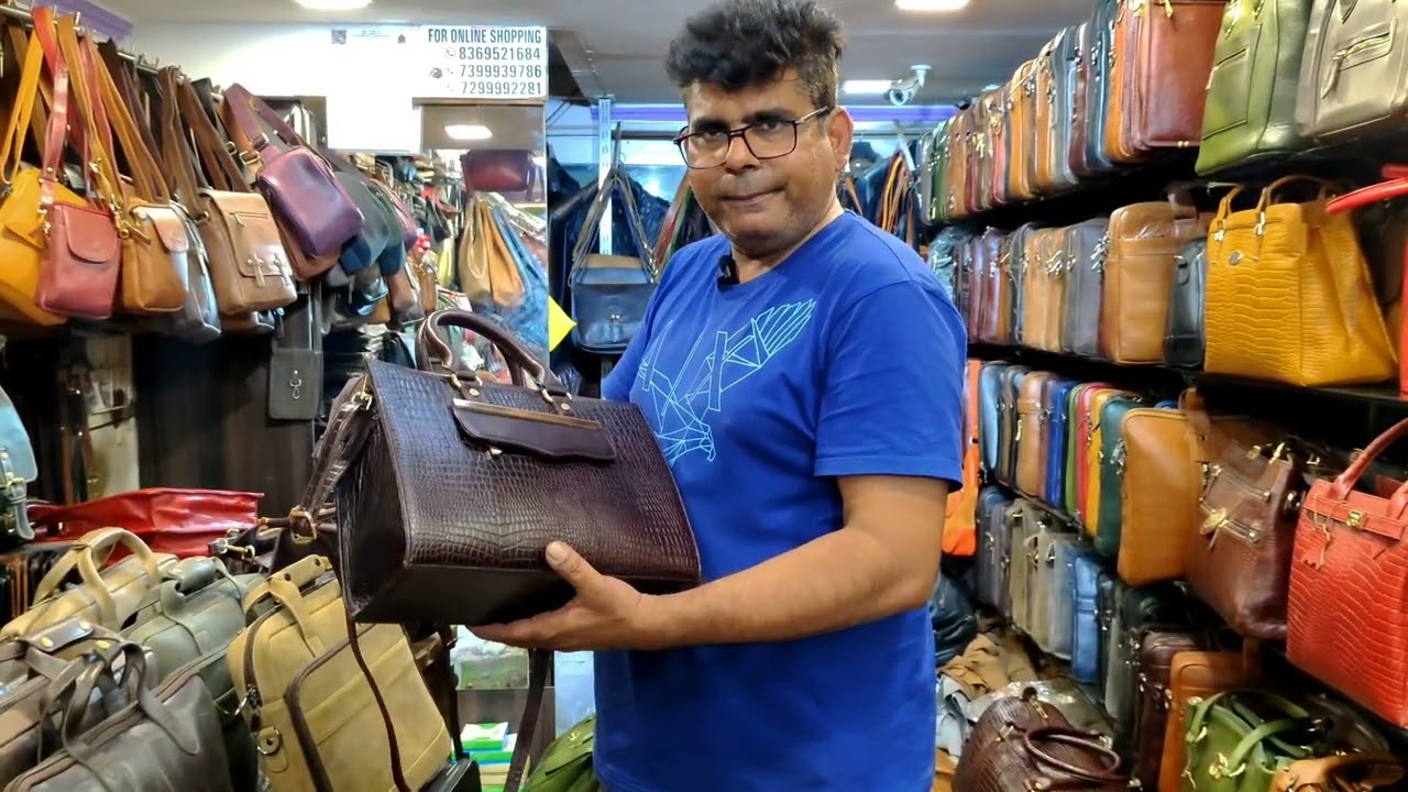 ali leather Museum dharavi || 100% Original leather || ladies bags wholesale and manufacture