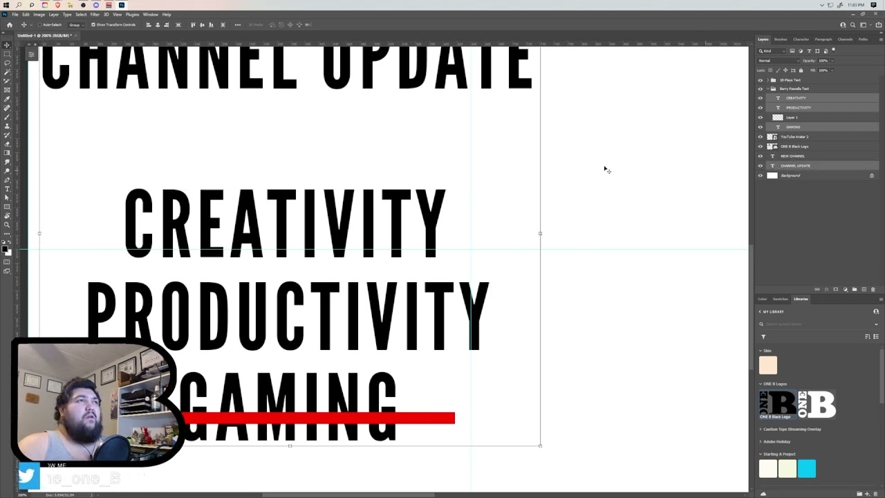 The One B Thumbnail Creation 1BPlays Announcement Video