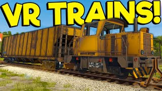 I Crashed My Train In Virtual Reality! - Derail Valley Overhauled Train Simulator Gameplay