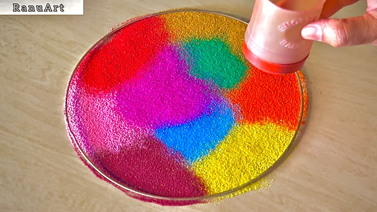 🌈 Holi Special Rangoli Design 2026 | Easy & Colorful Festival Rangoli | Step by Step ✨Ranu Art