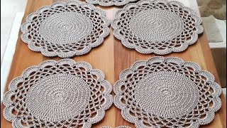 🔴Paso a paso de este hermoso Mantel Individual tejido Crochet❤️ by Realza Crochet 3,800 views 2 months ago 23 minutes