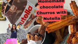 Homemade Churros With Nutella#delicious#dessert#foodvan#favorite#happy by Myrna FILO and the dogs 19 views 1 year ago 9 minutes, 51 seconds