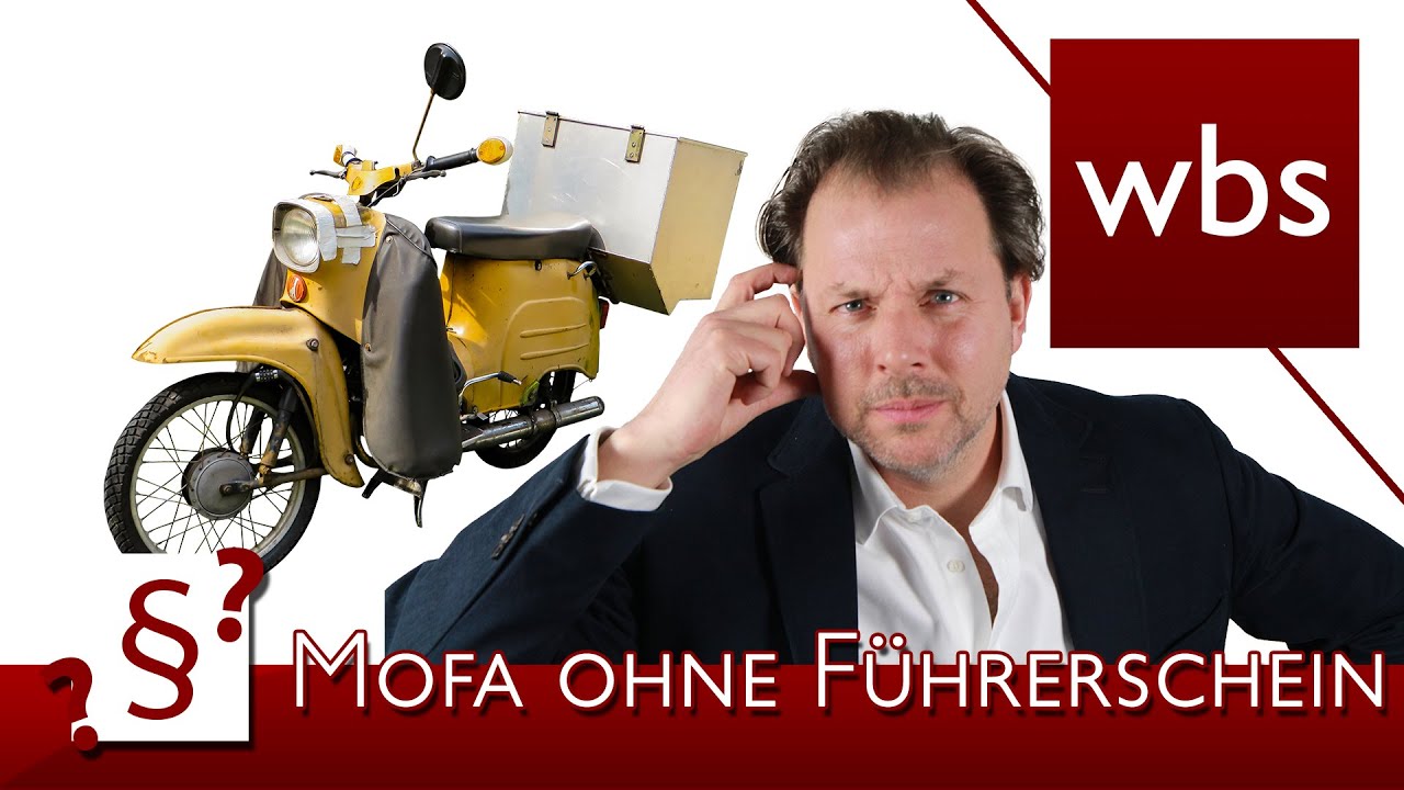 Darf ich wenn mir der Führerschein entzogen wurde Mofa fahren? |  Rechtsanwalt Christian Solmecke - YouTube