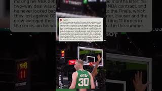 Sam Hauser path to the NBA 📈