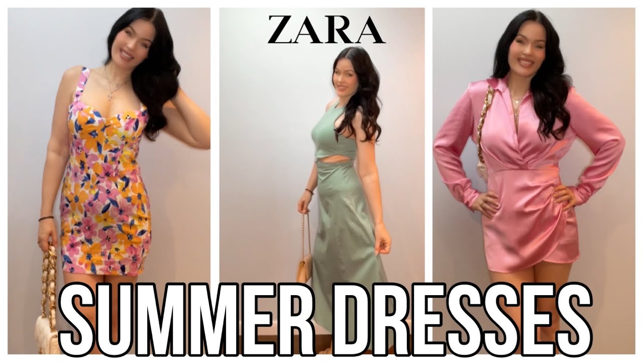 Summer Dresses Try On Haul 2023 !! NEW Zara Dresses I HM Dresses I Dossier