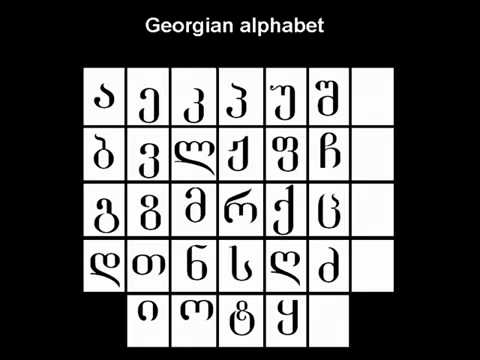 Georgian Alphabet - ქართული ანბანი