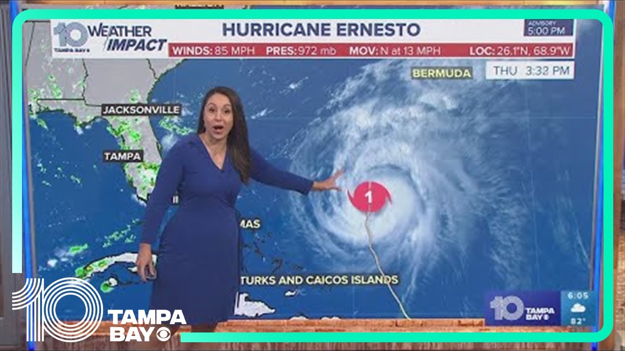 Tracking the Tropics: Hurricane Ernesto could become a Category 2 storm ...