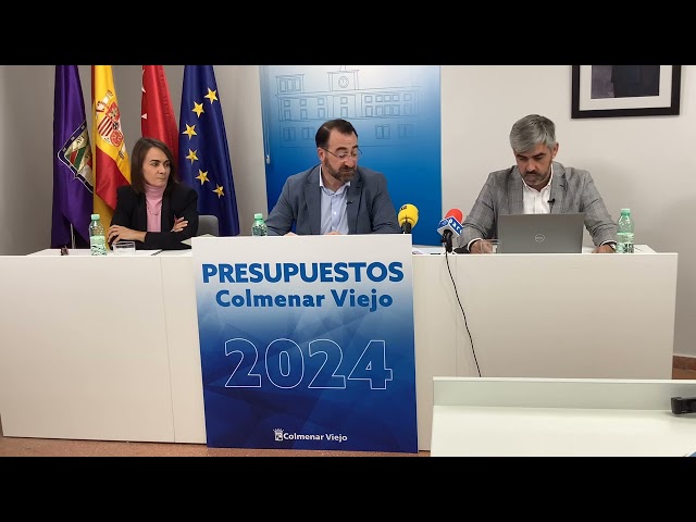 Alcalde Colmenar Viejo presenta Presupuestos 2024  que ascienden a 64,3M€