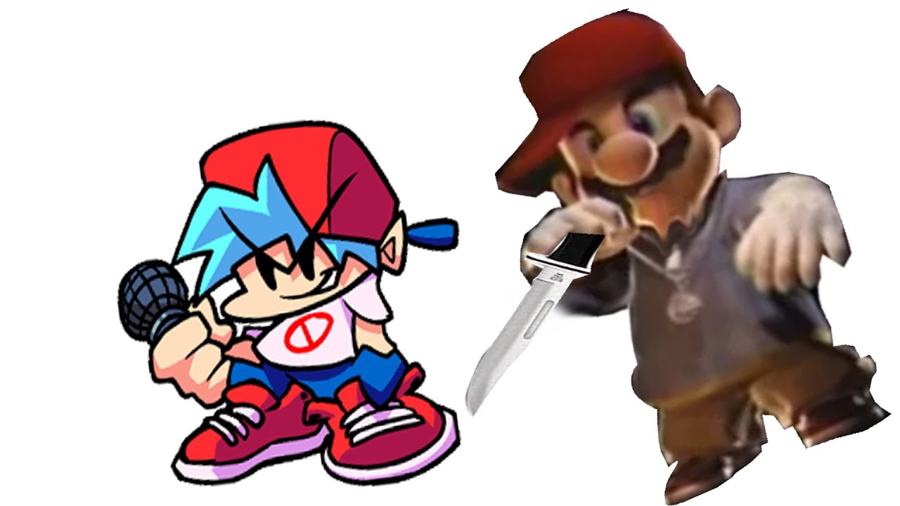 Friday Night Funkin But Rapper Mario Stalks You The Entire Game - YouTube